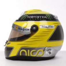 Lateral del casco de Nico Rosberg