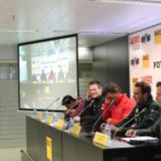 Jaime Alguersuari, James Allison, Graeme Lowdon, Giedo van der Garde y Francesc Latorre