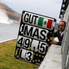 Pizarra para Esteban Gutiérrez en el Circuit de Catalunya