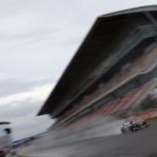 La lluvia volvió a complicar el día de test a los equipos en Montmeló