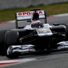 Valtteri Bottas en la chicane del Circuit de Catalunya