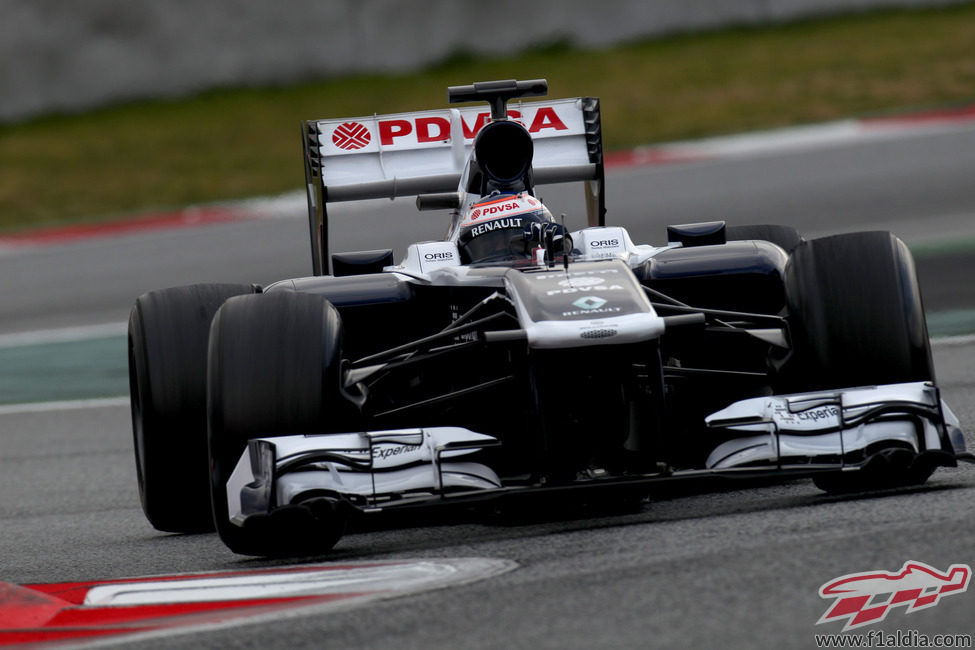 Valtteri Bottas en la chicane del Circuit de Catalunya