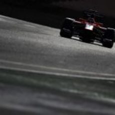 El Marussia de Max Chilton durante los test de Barcelona