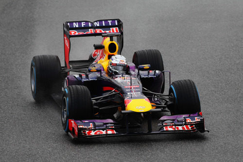 Sebastian Vettel volvió a subirse al RB9 en Barcelona