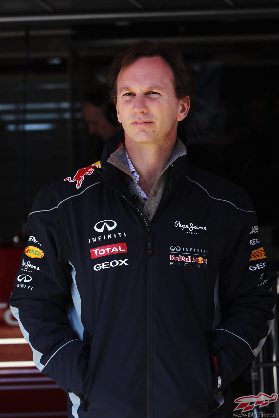 Christian Horner estuvo presente en los test de Barcelona