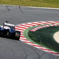 El Williams FW35 de Pastor Maldonado en el Circuit de Catalunya