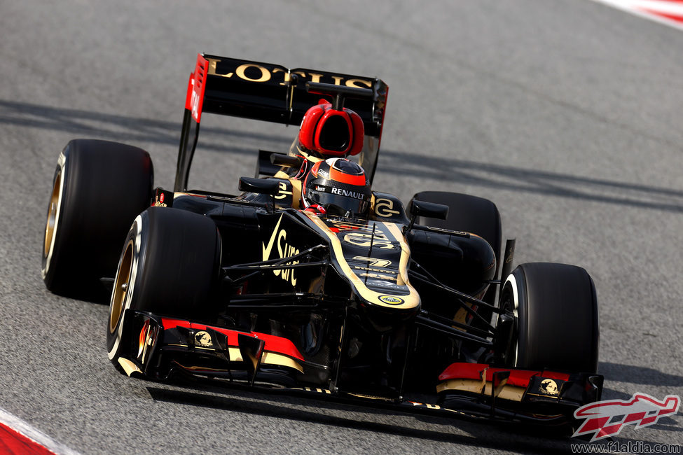 Kimi Räikkönen pilotó para Lotus en el último día de test