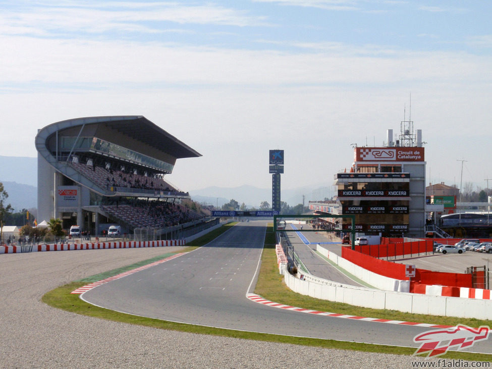 Recta de meta del Circuit de Catalunya