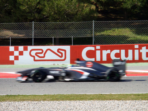 Esteban Gutiérrez con el Sauber C32