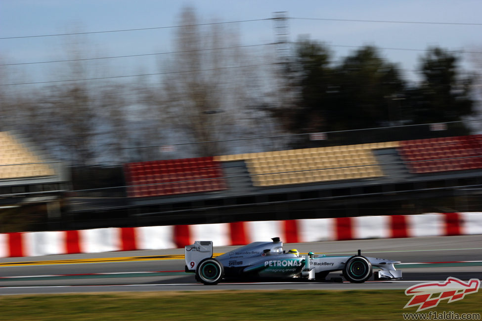 Nico Rosberg volvió a marcar el mejor tiempo en el último día de test