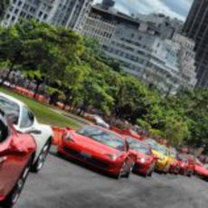 Caravana de Ferraris en Rio de Janeiro