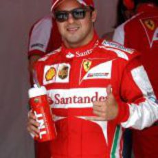 Felipe Massa, de exhibición en Rio
