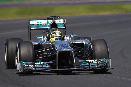 Nico Rosberg en los primeros libres