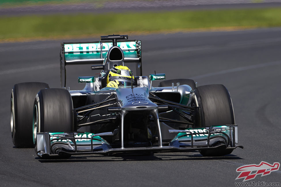 Nico Rosberg en los primeros libres