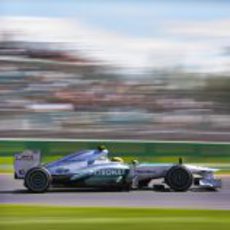 Primera sesión de Lewis Hamilton con Mercedes