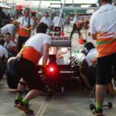 Pit stop en Force India