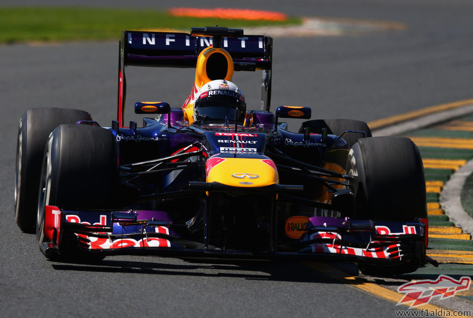 Sebastian Vettel estuvo al frente de los Libres 1 y 2 del GP de Australia 2013