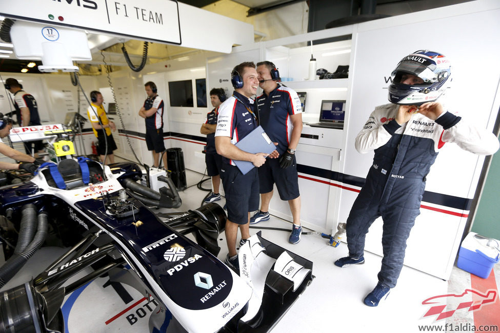 Valtteri Bottas está listo para subir a su FW35