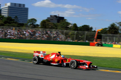 Fernando Alonso en el segundo sector