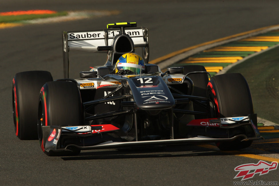 Esteban Gutiérrez con el Sauber C32