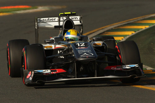 Esteban Gutiérrez con el Sauber C32