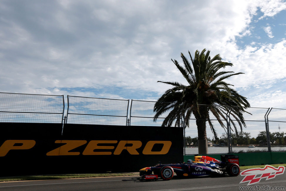 Sebastian Vettel rodando en los libres