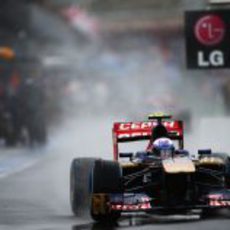 Jean-Eric Vergne rueda en el Gran Premio de Australia