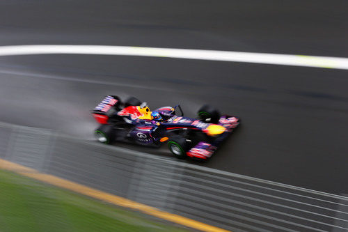 Sebastian Vettel rodando en los terceros libres