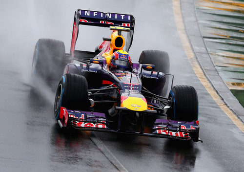 Mark Webber rodando en clasificación