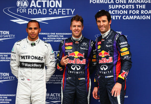 Vettel, Webber y Hamilton, los más rápidos en la primera Q3 del año