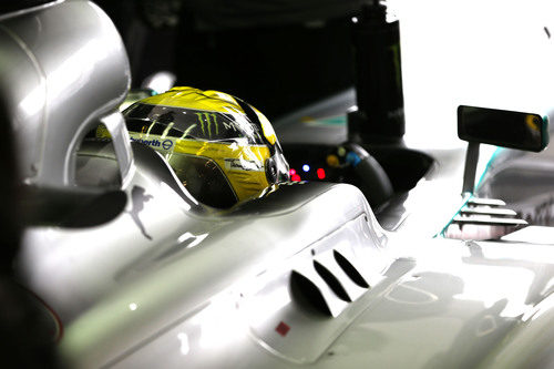Nico Rosberg destacó en Q1 y Q2, pero fue sexto en la Q3