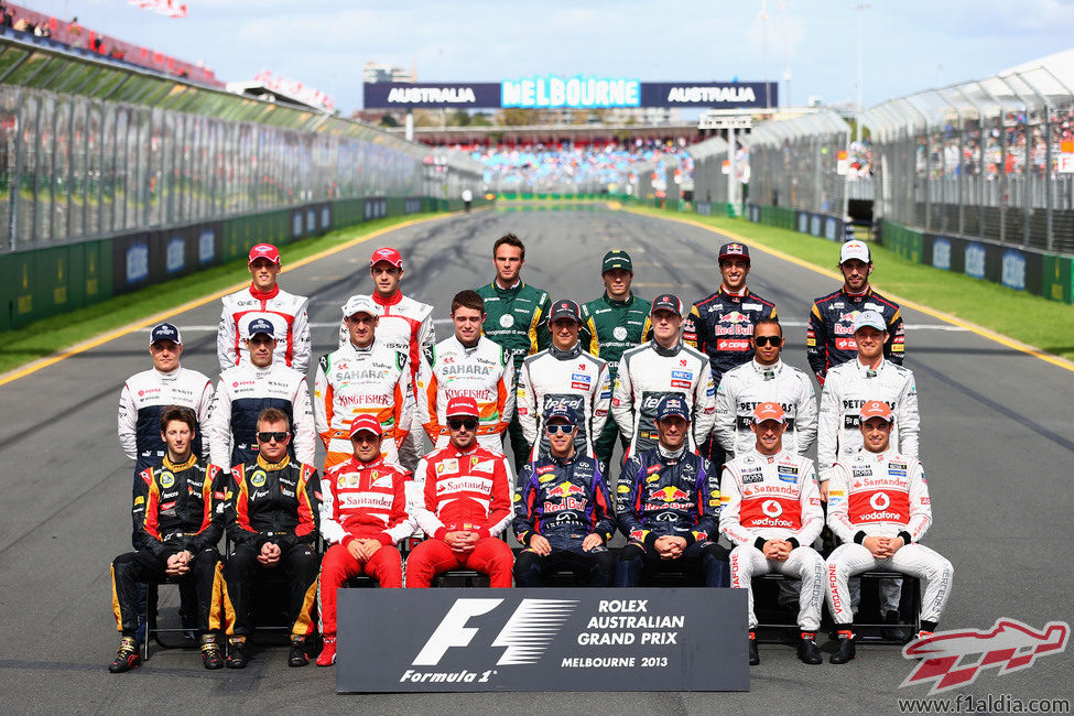 Foto oficial de la temporada 2013 de Fórmula 1