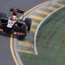 Romain Grosjean tuvo problemas con el E21