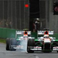 Los dos Force India terminaron en los puntos en Australia