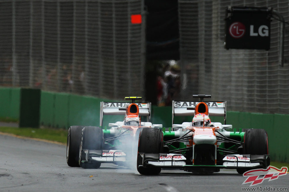 Los dos Force India terminaron en los puntos en Australia