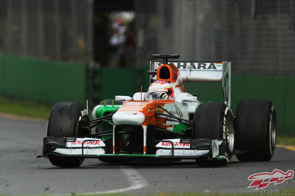 Paul di Resta acabó justo detrás de su compañero en Melbourne