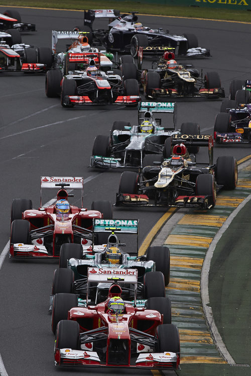 Salida del Gran Premio de Australia 2013