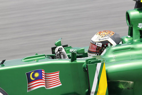 Giedo van der Garde maneja su CT03 en el Gran Premio de casa de Caterham