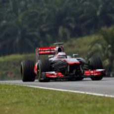 Jenson Button terminó más contento los entrenamientos de Malasia