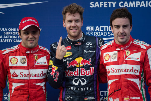El dedo de Sebastian Vettel sigue protagonizando poles en F1