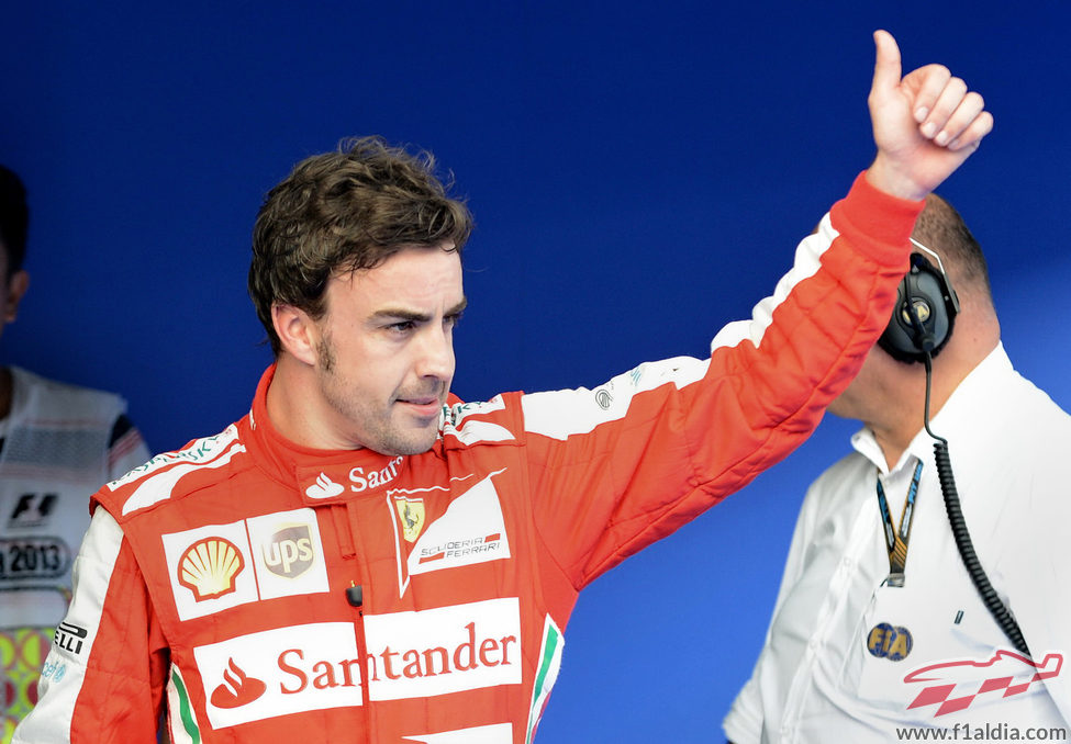 Fernando Alonso terminó tercero la clasificación en Sepang