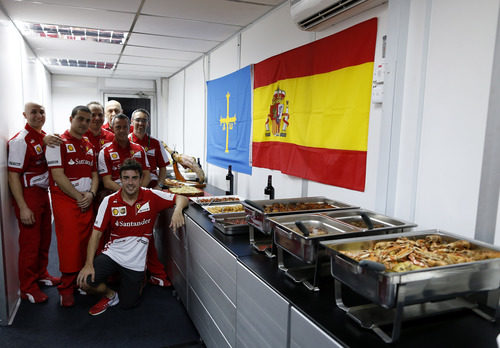 Comida asturiana en Ferrari