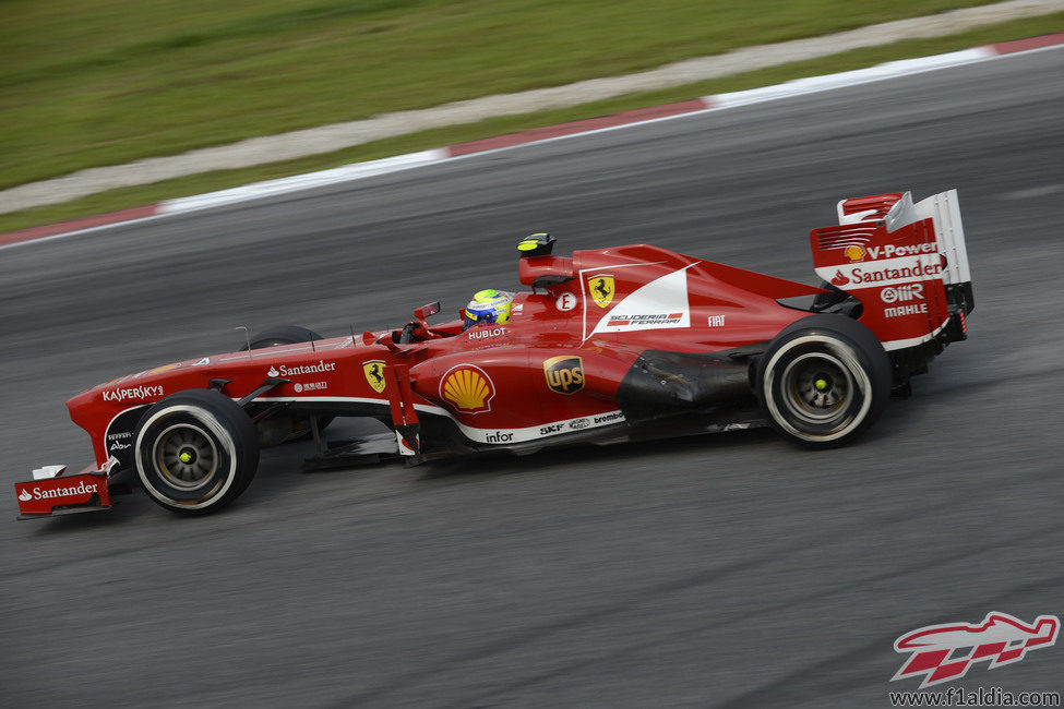 Felipe Massa acabó quinto el GP de Malasia 2013