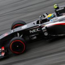 Esteban Gutiérrez con el Sauber C32