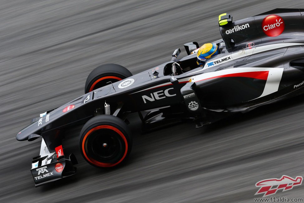 Esteban Gutiérrez con el Sauber C32