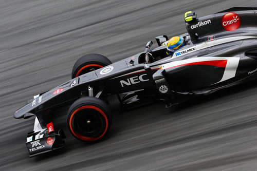 Esteban Gutiérrez con el Sauber C32