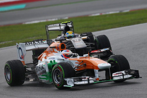 Paul di Resta y Esteban Gutiérrez