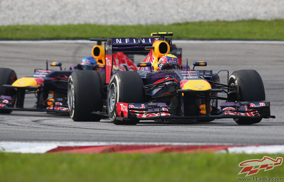 Pelea entre los compañeros de Red Bull