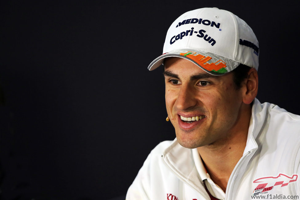 Adrian Sutil en rueda de prensa