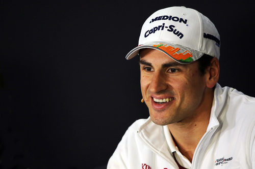 Adrian Sutil en rueda de prensa